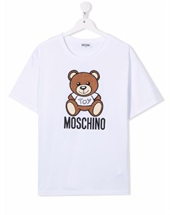 Футболка с логотипом Moschino kids