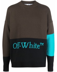 Джемпер в стиле колор блок с логотипом Off-white