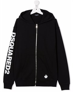 Худи на молнии с логотипом Dsquared2 kids