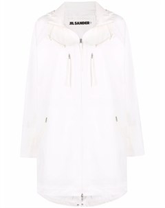 Пальто асимметричного кроя с воротником воронкой Jil sander