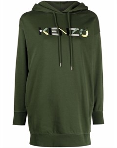 Платье толстовка с вышитым логотипом Kenzo