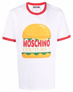 Футболка Burger с графичным принтом Moschino