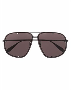 Солнцезащитные очки авиаторы с заклепками Alexander mcqueen eyewear