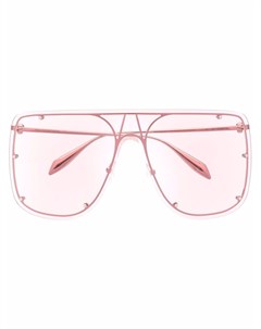 Солнцезащитные очки в массивной оправе Alexander mcqueen eyewear