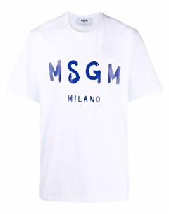 Футболка с логотипом Msgm