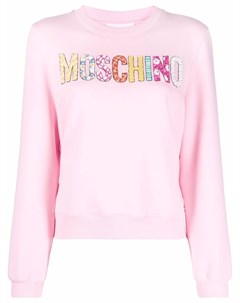 Толстовка с логотипом и пайетками Moschino