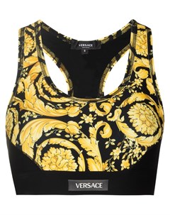 Спортивный бюстгальтер с принтом Barocco Versace