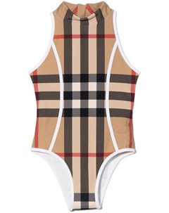 Боди в клетку Vintage Check Burberry kids