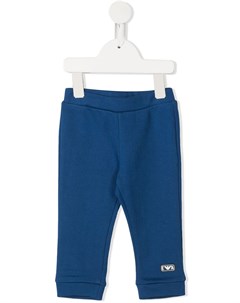 Спортивные брюки с нашивкой логотипом Emporio armani kids