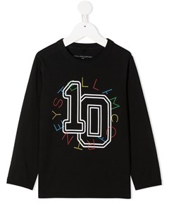 Футболка с длинными рукавами и логотипом Stella mccartney kids