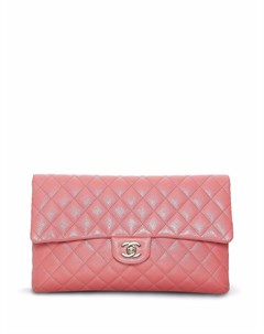 Стеганый клатч с логотипом CC Chanel pre-owned