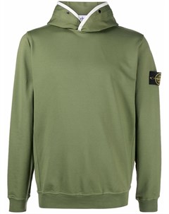 Худи с логотипом и контрастной отделкой Stone island