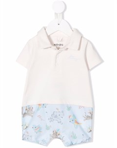 Комбинезон из органического хлопка с принтом Kenzo kids