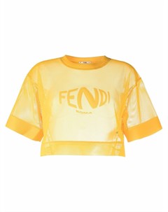 Сетчатая футболка с логотипом Fendi