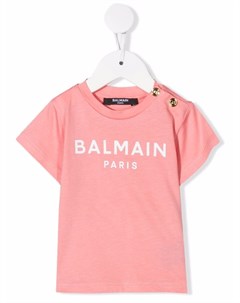 Футболка с логотипом Balmain kids