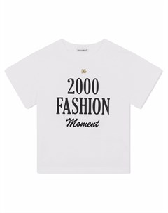 Футболка с принтом 2000 Fashion Moment Dolce & gabbana kids