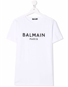 Футболка с логотипом Balmain kids