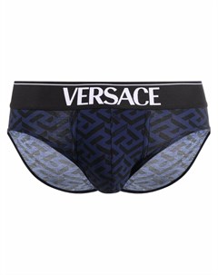 Трусы брифы с узором Greca Versace