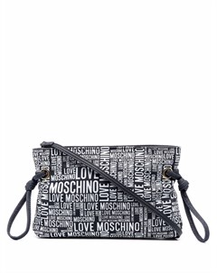 Джинсовый клатч с логотипом Love moschino