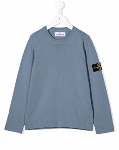 Толстовка с нашивкой логотипом Stone island junior