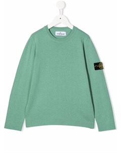 Толстовка с нашивкой логотипом Stone island junior