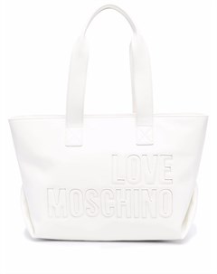 Сумка тоут с тисненым логотипом Love moschino