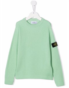 Толстовка с нашивкой логотипом Stone island junior