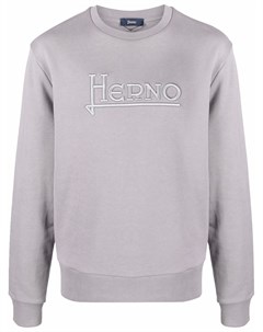 Толстовка с вышитым логотипом Herno