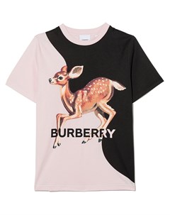 Расклешенное платье в полоску Icon Stripe Burberry kids