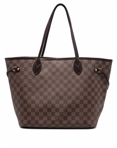 Сумка тоут Damier Ebene Neverfull MM 2008 го года Louis vuitton