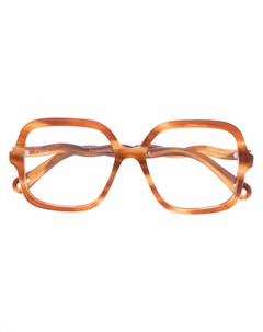 Очки в массивной оправе Chloé eyewear