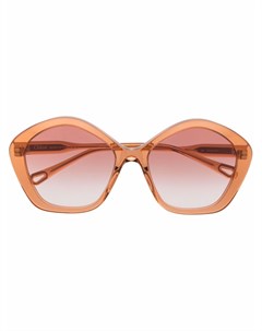 Массивные солнцезащитные очки в круглой оправе Chloé eyewear