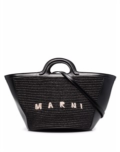 Сумка тоут с вышитым логотипом Marni