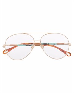 Очки авиаторы с узором Chloé eyewear