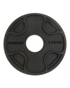 Диск для штанги PRR 1 25 кг черный FM PRR 1 25KG BK 04 00 Foreman