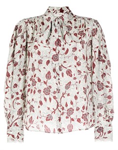 Шелковая блузка с цветочным принтом Ulla johnson