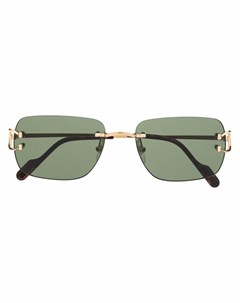 Солнцезащитные очки в прямоугольной оправе Cartier eyewear