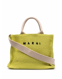 Сумка тоут с вышитым логотипом Marni