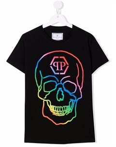 Футболка с принтом Skull Philipp plein junior