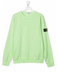 Толстовка с нашивкой логотипом Stone island junior