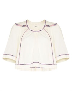 Укороченная блузка с вышивкой Isabel marant étoile