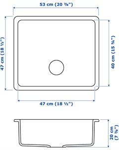 Кухонная мойка Хавсен 492 537 17 Ikea