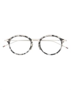 Очки в круглой оправе с мраморным эффектом Thom browne eyewear