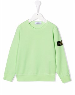 Толстовка с нашивкой логотипом Stone island junior