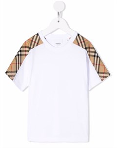 Футболка со вставкой в клетку Vintage Check Burberry kids