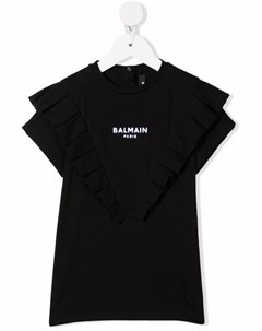 Платье футболка с логотипом Balmain kids