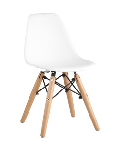 Стул детский eames wood белый 34x54x38 см Stoolgroup