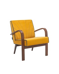 Кресло для отдыха шелл желтый 62x73x71 см Комфорт