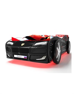 Кровать машина карлсон турбо без доп опций черный 75x48x178 см Magic cars