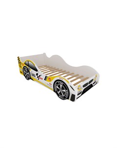 Кровать машина карлсон сочи без доп опций желтый 75x50x170 см Magic cars